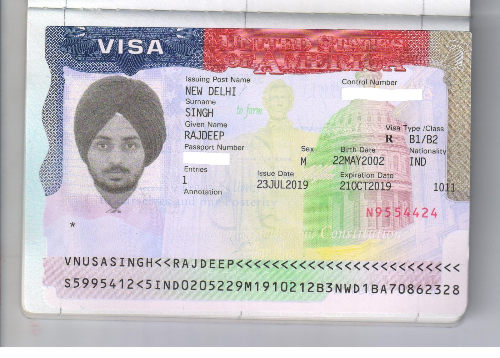 Visa achievement