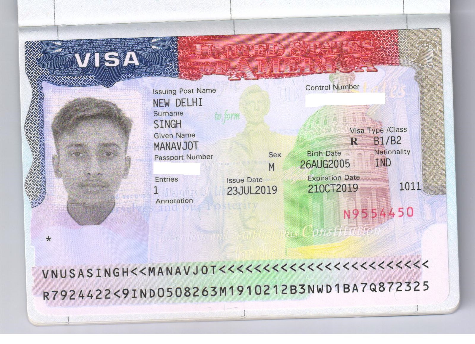 Visa achievement