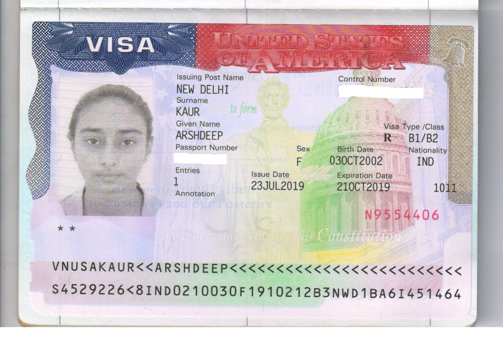 Visa achievement