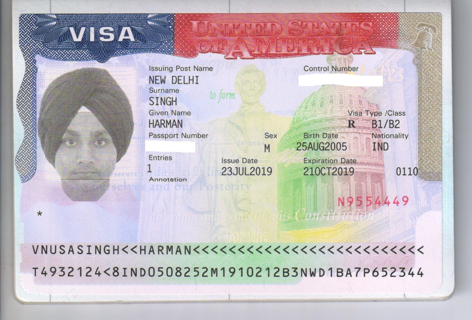 Visa achievement