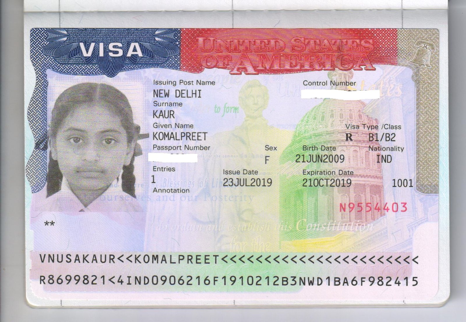 Visa achievement