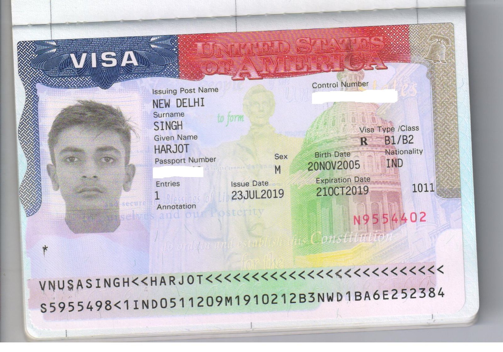 Visa achievement