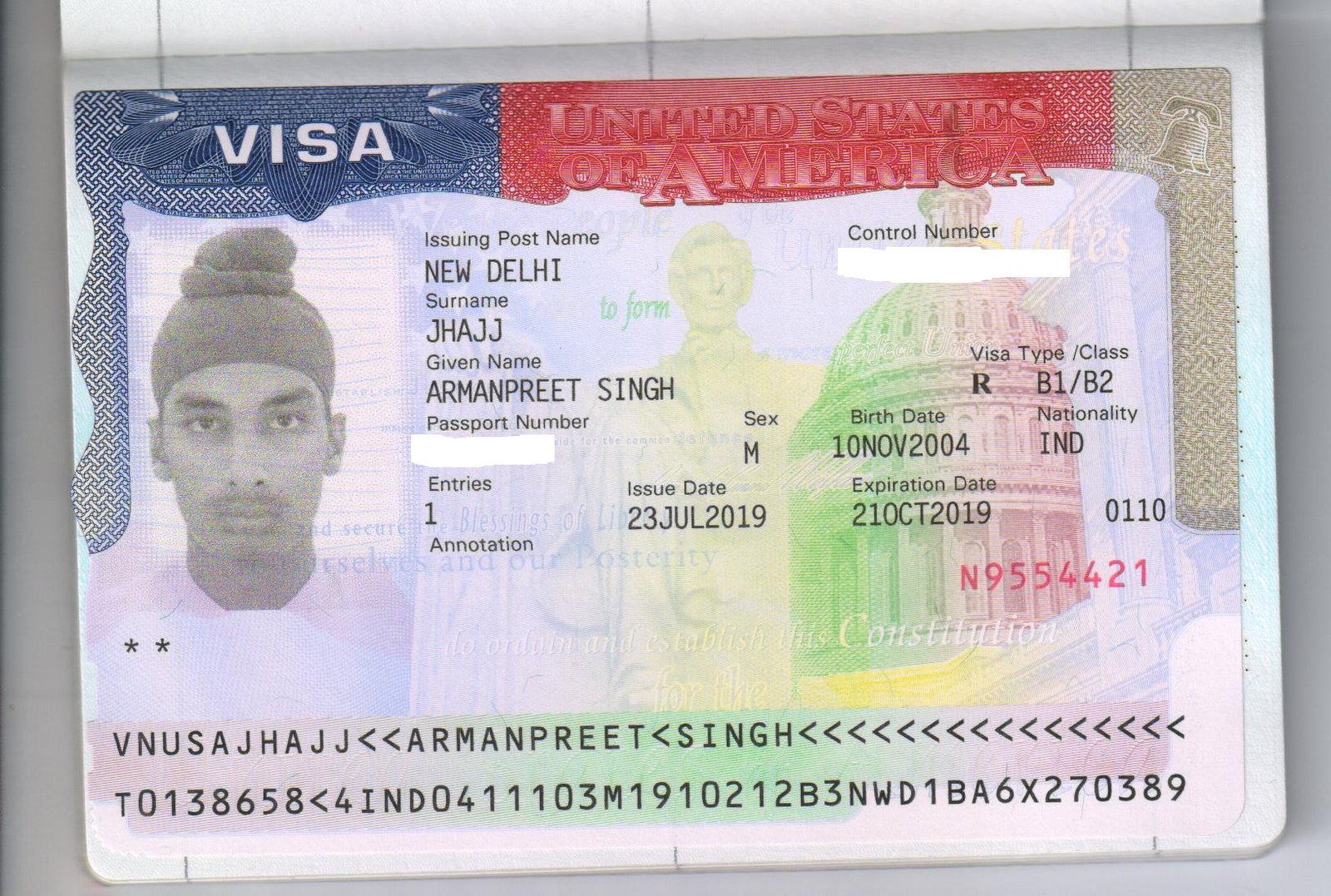 Visa achievement