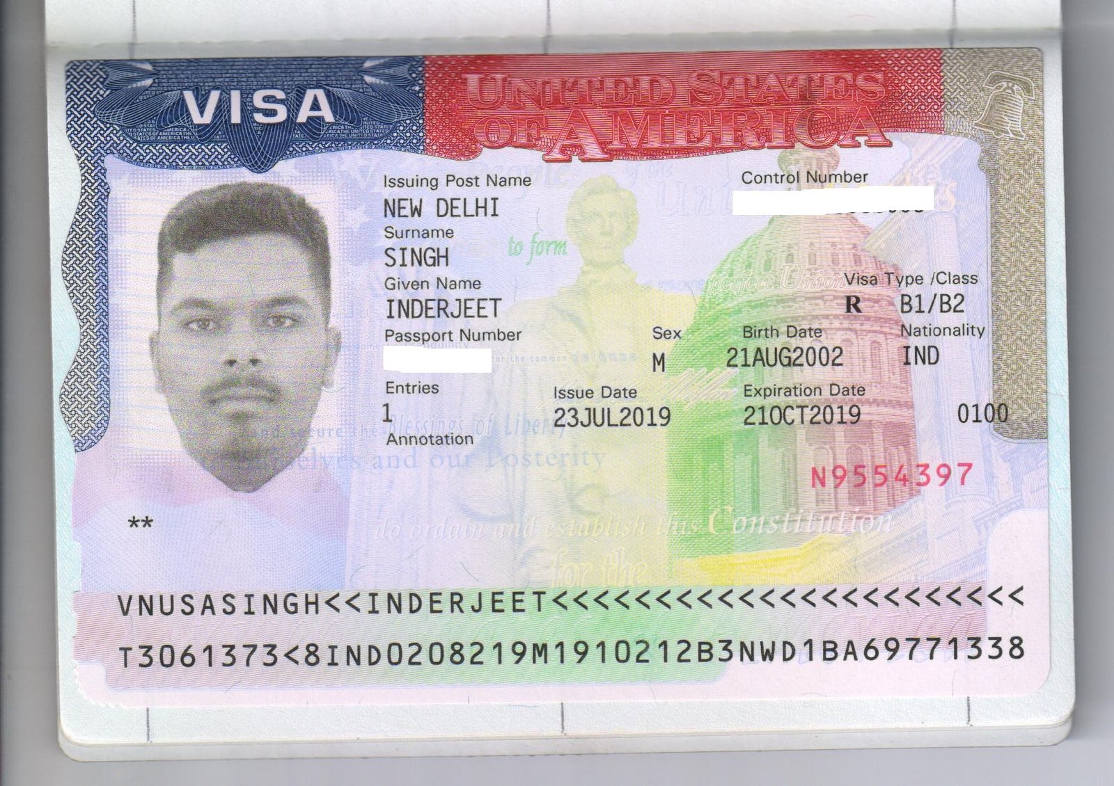 Visa achievement