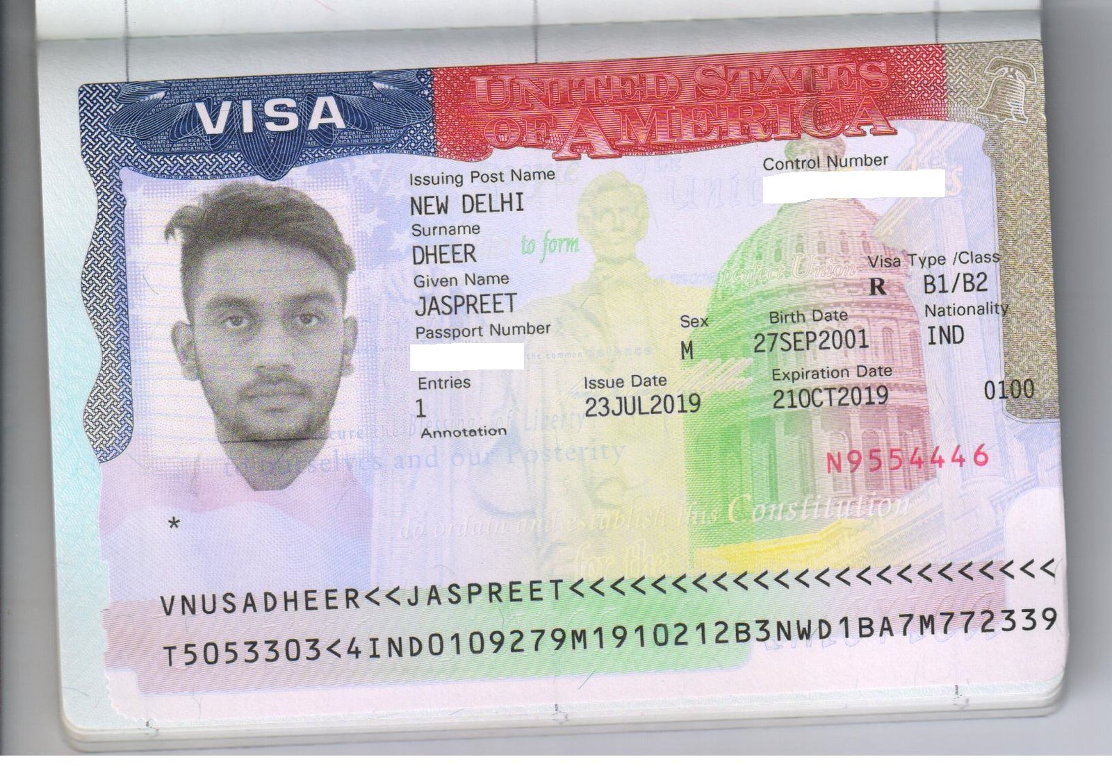 Visa achievement