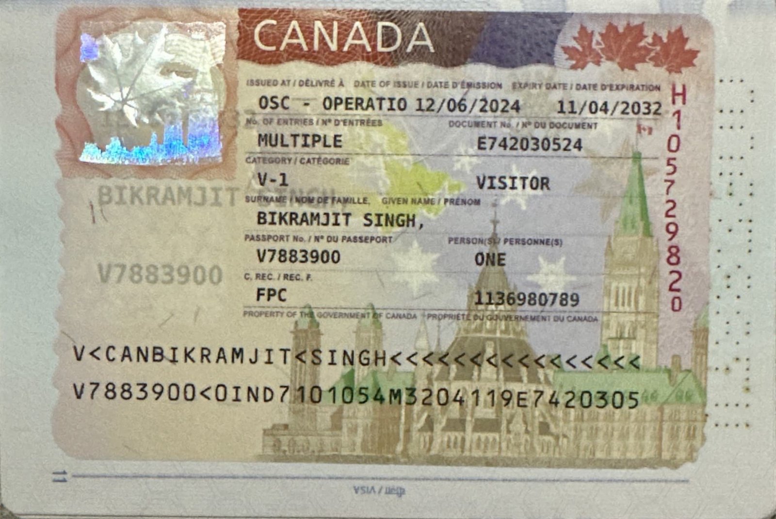 Visa achievement