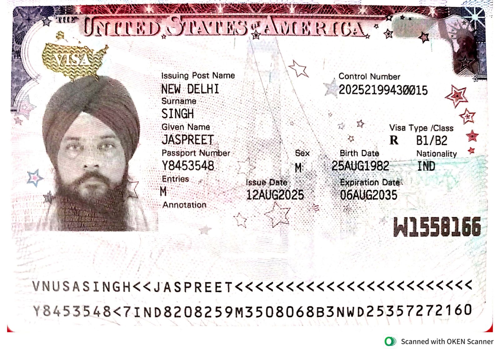 Visa achievement